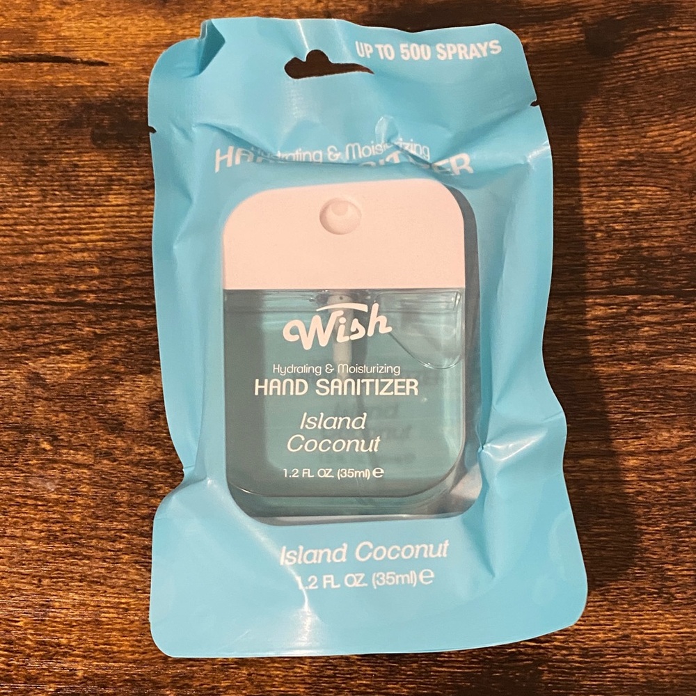 Wish Island Coconut Hand Sanitizer Blue
